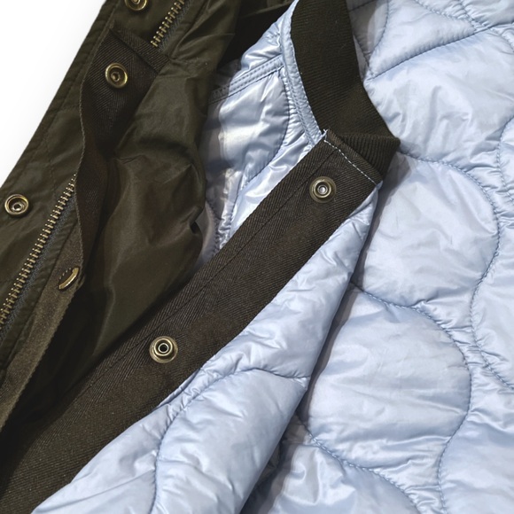 Lands’ End Canvas Collection 3-in-1 Hood. Anorak | Size 10 | Black + Blue | $85 - Picture 7 of 13